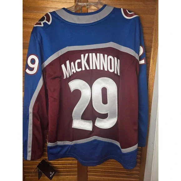 Colorado Avalanche MacKinnon Fanatics Breakaway Jersey Mens Medium NWT - Picture 6 of 7